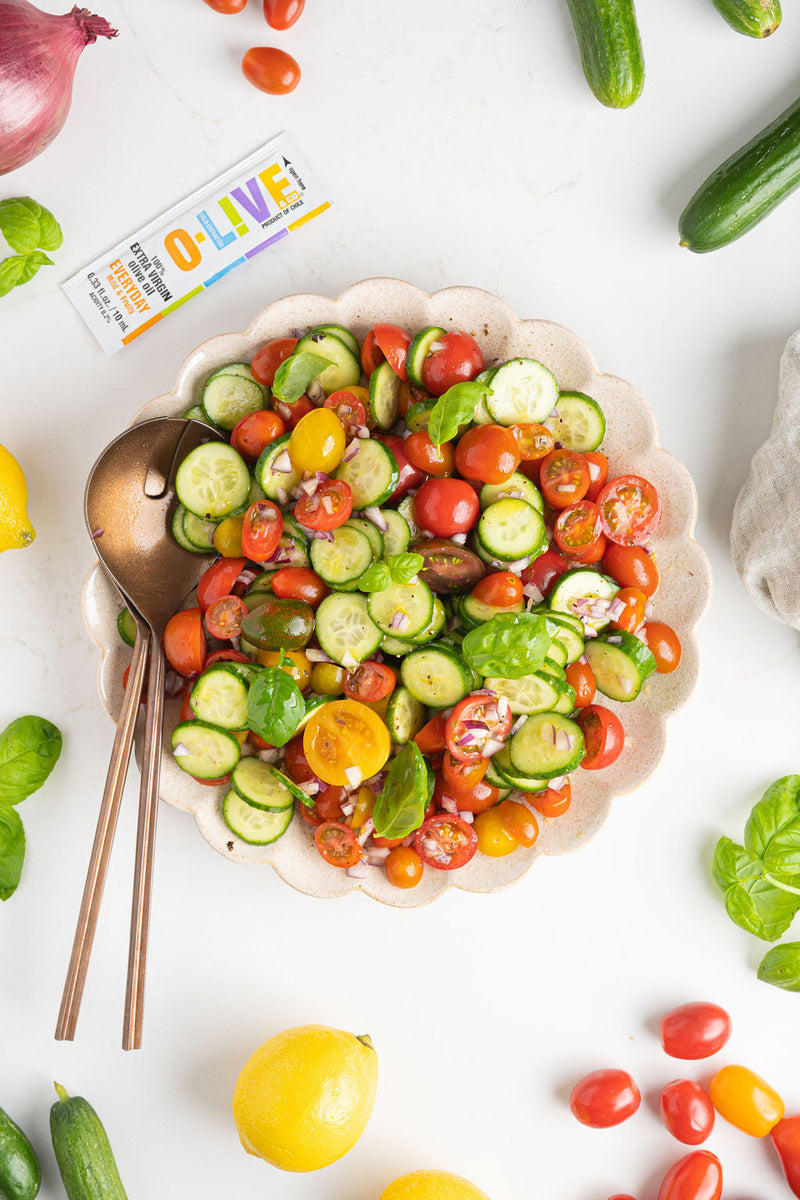 Morrocan Cucumber Salad: O-Live Recipes – O-Live & Co.