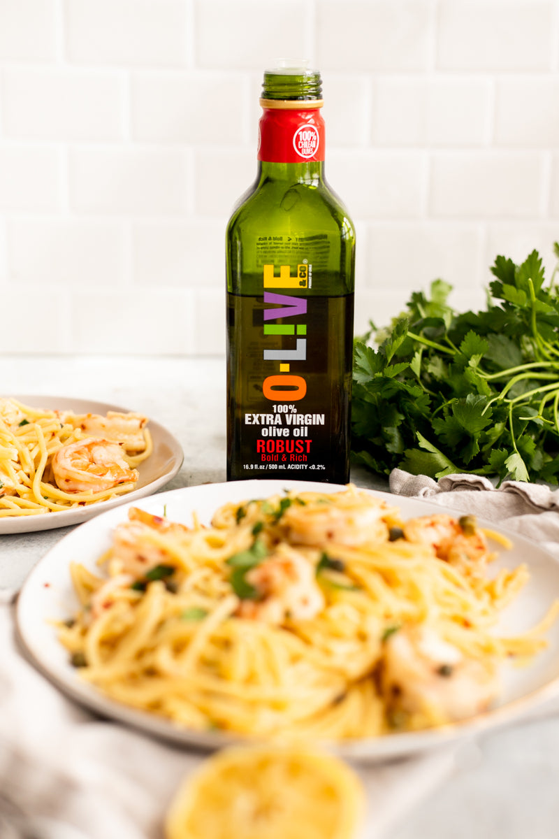 Lemon Caper Shrimp Pasta – O-Live & Co.