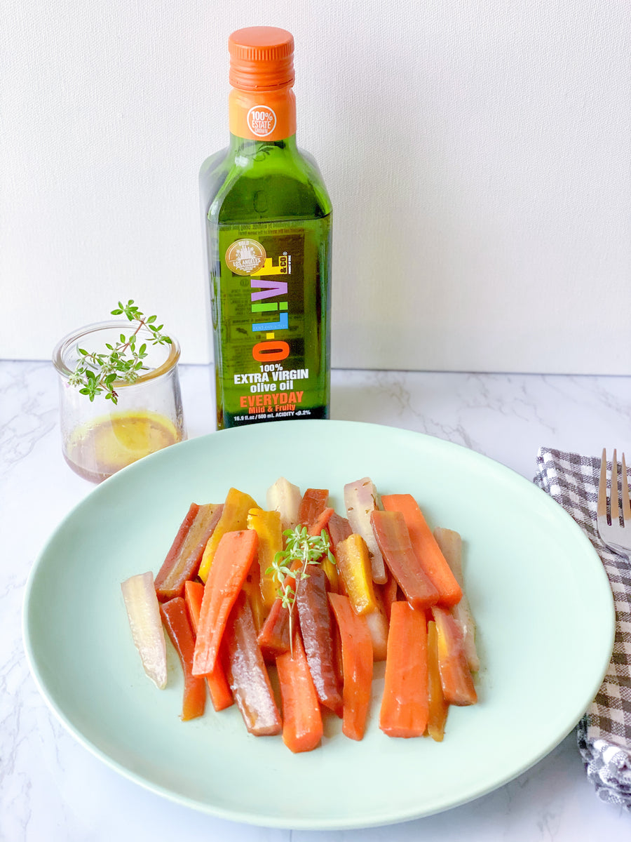 Olive Oil & Honey Glazed Heirloom Carrots by Confinemnt_Kitchn O