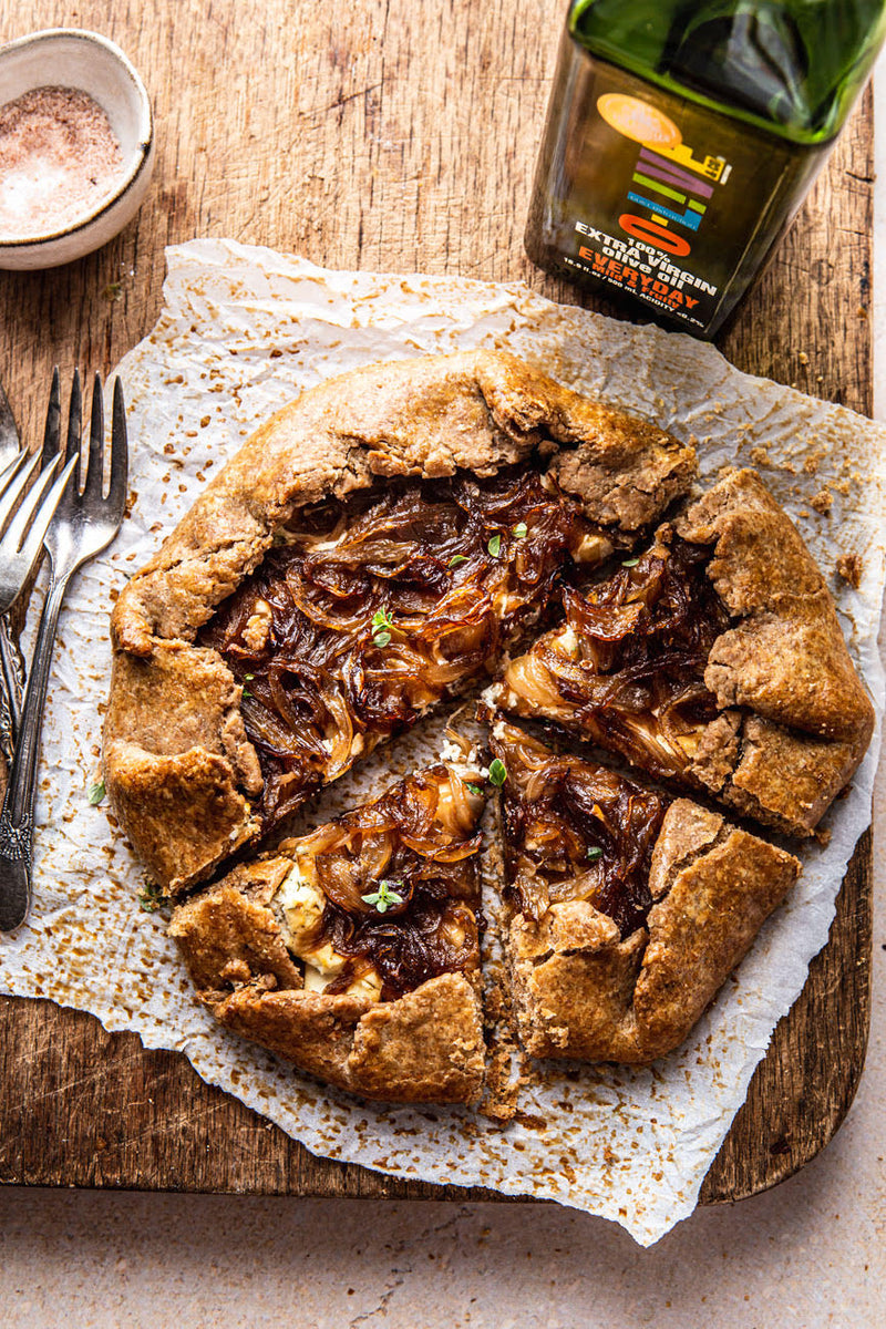 Caramelized Onion Galette w/ Goat Cheese by @NattEats – O-Live & Co.