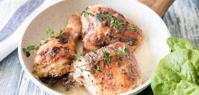 PROVENCAL ROASTED CHICKEN WITH HONEY AND THYME