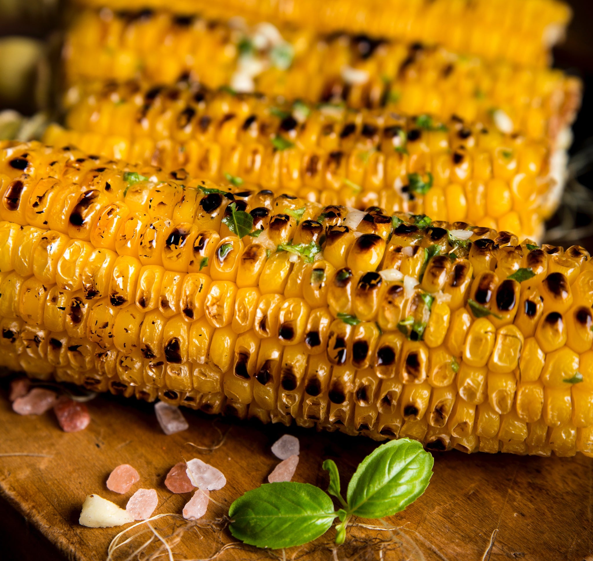 Olive Oil Grilled Corn On The Cob